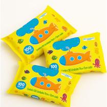 Kit 300 Lenço Umedecido Kit Toalhas Umedecidas Bebe Praticidade e Cuidado em Cada Toque