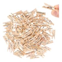 Kit 300 Mini Prendedor Pregador Colorido Natural Drin Marrom Kit 300 Mini Prendedor Pregador Colorido Natural Drin Marrom