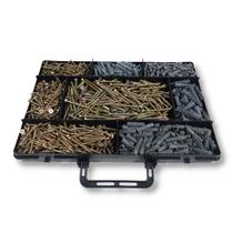 Kit 300 Parafusos Philips Chipboard e Buchas + Maleta Vonder