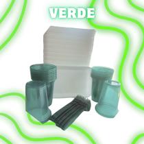 Kit 300 Peças Churrasco Descartavel Neon Refeiçao Festa