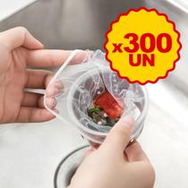 Kit 300 Redes para Ralo de pia Adaptável Descartável