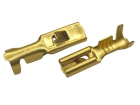 Kit 300 Terminais Encaixe Mosquitinho Femea 2,8mm com trava Kit 300 Terminais Encaixe Mosquitinho Femea 2,8mm com trava