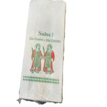 Kit 3000 Sacolas de Papel Branca São Cosme e Damião 9x27cm