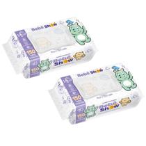 Kit 300un Lenços Umedecidos Sem Alcool Bebe Show 2 pcts de Toalha Umedecida com Tampa Flip Top Higiene Bebê econômico Kit 300un Lenços Umedecidos Sem Alcool Bebe Show 2 pcts de Toalha Umedecida com Tampa Flip Top Higiene Bebê econômico