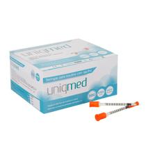 Kit 300un seringa para insulina uniqmed 0,5ml 8x0,30mm 31g