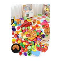 Kit 30pcs Mini Comidinhas Divertidas: Frutas, Legumes e Pizz Kit 30pcs Mini Comidinhas Divertidas: Frutas, Legumes e Pizz