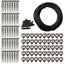 Kit 30Und Micro aspersor 112Lph Irrigação Completo Instalação Fácil