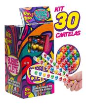 Kit 30x Cartela Bubble Clete Goma De Mascar Chiclete Delicia Diversão