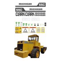Kit 31 Adesivos Vinil UV Compatível Clark Michigan 55C Kit 31 Adesivos Vinil UV Compatível Clark Michigan 55C