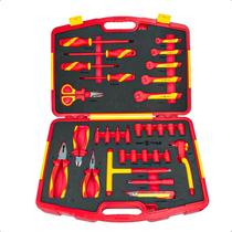 Kit 31 Peças Ferramentas E Maleta Isoladas 1000V VDE Eletricistas e Trabalhos Redes Energizadas
