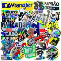 Kit 32 Adesivos Country Holográfico Pra Garrafa Terere Copo