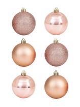 Kit 32 Bolas de Natal Rosé Tubo 5cm Linha Luxo Lindas Kit 32 Bolas de Natal Rosé Tubo 5cm Linha Luxo Lindas