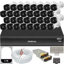 Kit 32 Câmeras de Segurança Full Hd 1080p 1220b Intelbras Dvr Inteligente Imhdx 3132 5mp Hd 3TB Kit 32 Câmeras de Segurança Full Hd 1080p 1220b Intelbras Dvr Inteligente Imhdx 3132 5mp Hd 3TB