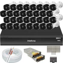 Kit 32 Câmeras de Segurança Full Hd 1080p 1220b Intelbras Dvr Inteligente Imhdx 3132 5mp Kit 32 Câmeras de Segurança Full Hd 1080p 1220b Intelbras Dvr Inteligente Imhdx 3132 5mp