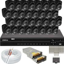 Kit 32 Câmeras de Segurança Intelbras Vhd 3220D áudio Mic Full Hd Dvr Mhdx 32ch