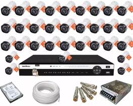 Kit 32 Câmeras Dvr Multi Hd 1232 Intelbras 32 Canais +hd 2tb Kit 32 Câmeras Dvr Multi Hd 1232 Intelbras 32 Canais +hd 2tb