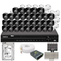 Kit 32 Câmeras Intelbras 1120b Full Color, Dvr 32ch Mhdx 1232 Hd 2tb Kit 32 Câmeras Intelbras 1120b Full Color, Dvr 32ch Mhdx 1232 Hd 2tb
