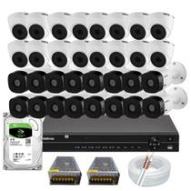 Kit 32 Câmeras Intelbras Multi Hd 20 Metros Dvr Mhdx 32 Canais Com Hd 3tb Kit 32 Câmeras Intelbras Multi Hd 20 Metros Dvr Mhdx 32 Canais Com Hd 3tb