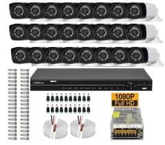 Kit 32 Cameras Segurança 1080 Full Hd Dvr Intelbras 32ch mhdx Alta Resolução c/ Acessórios Kit 32 Cameras Segurança 1080 Full Hd Dvr Intelbras 32ch mhdx Alta Resolução c/ Acessórios