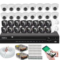 Kit 32 Cameras Segurança Dvr Intelbras Full Hd 32ch mhdx c/Acessórios