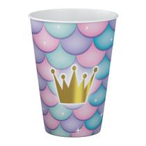 Kit 32 Copos de Papel para Bolo Festa Aniversário Sereia
