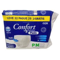 Kit 32 Fraldas Geriátrica Confort Master Pants