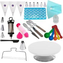 Kit 32 Peças Bailarina Branco + Acessórios Para Bolos