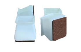 Kit 32 Peças Pé Perna Quadrada Feltro Silicone Adáptavel Kit 32 Peças Pé Perna Quadrada Feltro Silicone Adáptavel