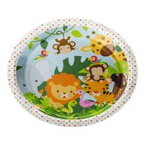 Kit 32 Pratos de Papel para Bolo Festa Aniversário Safari