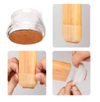 Kit 32 Proteção Mesa Pé Cadeira E Outros Transparent Feltro Kit 32 Proteção Mesa Pé Cadeira E Outros Transparent Feltro