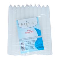 Kit 32 Velas Palitos Brancas 100% Parafina Pura 1kg Kit 32 Velas Palitos Brancas 100% Parafina Pura 1kg