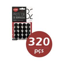 Kit 320 pçs protetor p/ moveis de borracha mesas cadeiras