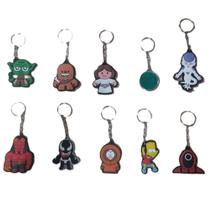 Kit 33 Chaveiros Personagens Diversos