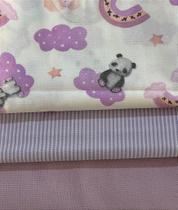 Kit 343 - 3 peças - cada peça mede 20 cm x 150 cm - tecido 100% algodão Kit 343 - 3 peças - cada peça mede 20 cm x 150 cm - tecido 100% algodão