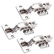 Kit 35 Dobradiça Reta Inox Amortecedor Móveis Em Geral Kit 35 Dobradiça Reta Inox Amortecedor Móveis Em Geral