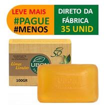 Kit 35 Sabonete Glicerina Lima Limão Natural em Barra Ubon 100g com Emolientes Umectantes Kit 35 Sabonete Glicerina Lima Limão Natural em Barra Ubon 100g com Emolientes Umectantes