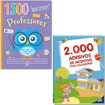 Kit 3500 Adesivos para Professores - 2000 Adesivos de Incentivo para Educadores + 1500 Adesivos Para Professores - Exclusivo JK Livraria