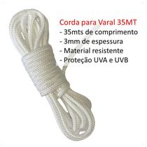 KIT 35mts Corda fixação tendas varal espessura 3mm Resistent