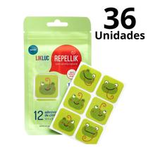 Kit 36 Adesivos Repelentes Repellik Proteção Natural Insetos