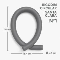 Kit 36 Bigodim Bigudinho Circular Santa Clara Nº1 Nº2 Nº3 Kit 36 Bigodim Bigudinho Circular Santa Clara Nº1 Nº2 Nº3