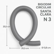 Kit 36 Bigodim Bigudinho Circular Santa Clara Nº1 Nº2 Nº3