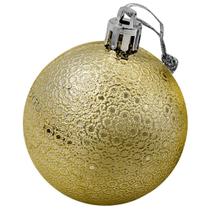 Kit 36 Bolas Enfeite Natalino Árvore Natal 70mm Dourado Kit 36 Bolas Enfeite Natalino Árvore Natal 70mm Dourado