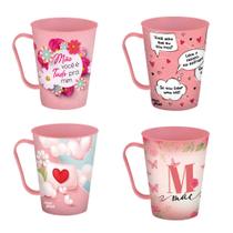 Kit 36 Canecas Dia das Mães Sortidas Decoradas Rosa Lembrancinha Personalizada Estampada Frase Kit 36 Canecas Dia das Mães Sortidas Decoradas Rosa Lembrancinha Personalizada Estampada Frase