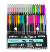 Kit 36 Canetas Coloridas Gel Escolar Perfumadas Glitter Neon