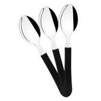 KIT - 36 Colheres de Sopa Leme Com Lâmina em Aço Inox Cabo Preto CPBAG - Tramontina 23183400 KIT - 36 Colheres de Sopa Leme Com Lâmina em Aço Inox Cabo Preto CPBAG - Tramontina 23183400