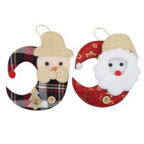 Kit 36 Enfeite Pendente Natal Tecido 13cm Luas Natalinas Kit 36 Enfeite Pendente Natal Tecido 13cm Luas Natalinas