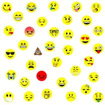Kit 36 Imãs De Emoji