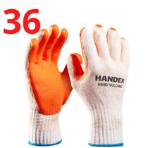 Kit 36 Luva Rubber Reforçada Palma Borracha Handex Gladiado