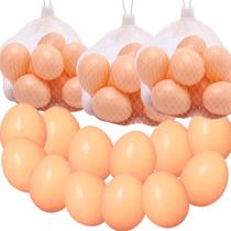 Kit 36 Ovos Falsos De Plástico Para Indez Galinha Poedeira