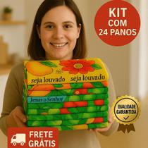 Kit 36 Pano de Prato Colorido Cozinha Copa Louça 75x45cm Pano Secar Algodão Sortidos Kit 36 Pano de Prato Colorido Cozinha Copa Louça 75x45cm Pano Secar Algodão Sortidos